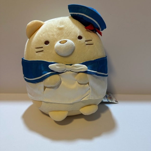 Sumikko Gurashi Neko Cat 2022 San-x Sailor Plush Stuffed Toy 9 In NWT - Picture 1 of 6